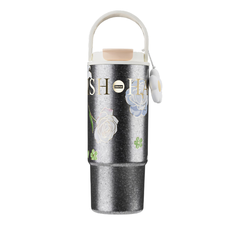 大卡钛杯保温杯大容量吸管冰霸杯车载男女户外便携提手巨无霸水杯礼物