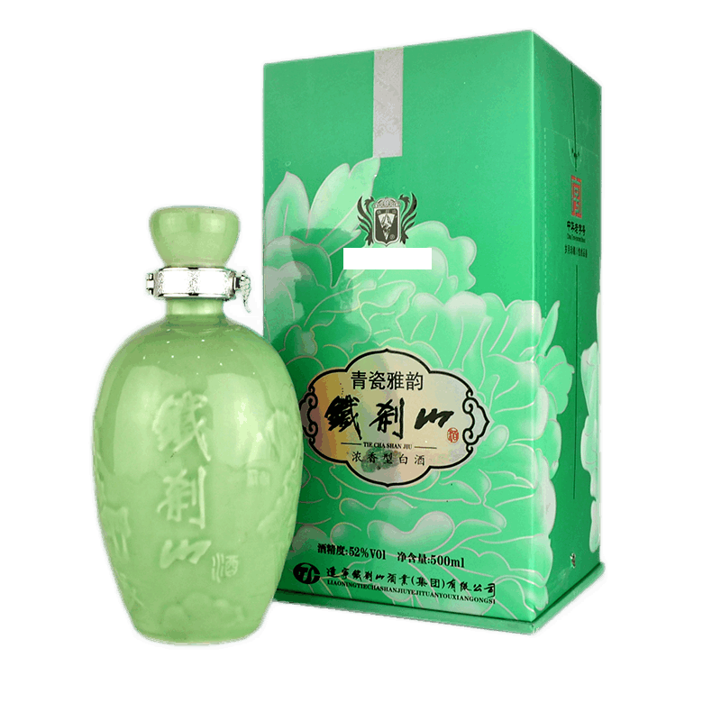 辽宁本溪特产铁刹山酒青瓷雅韵52度浓香型500ml*1瓶高度纯粮白酒 1