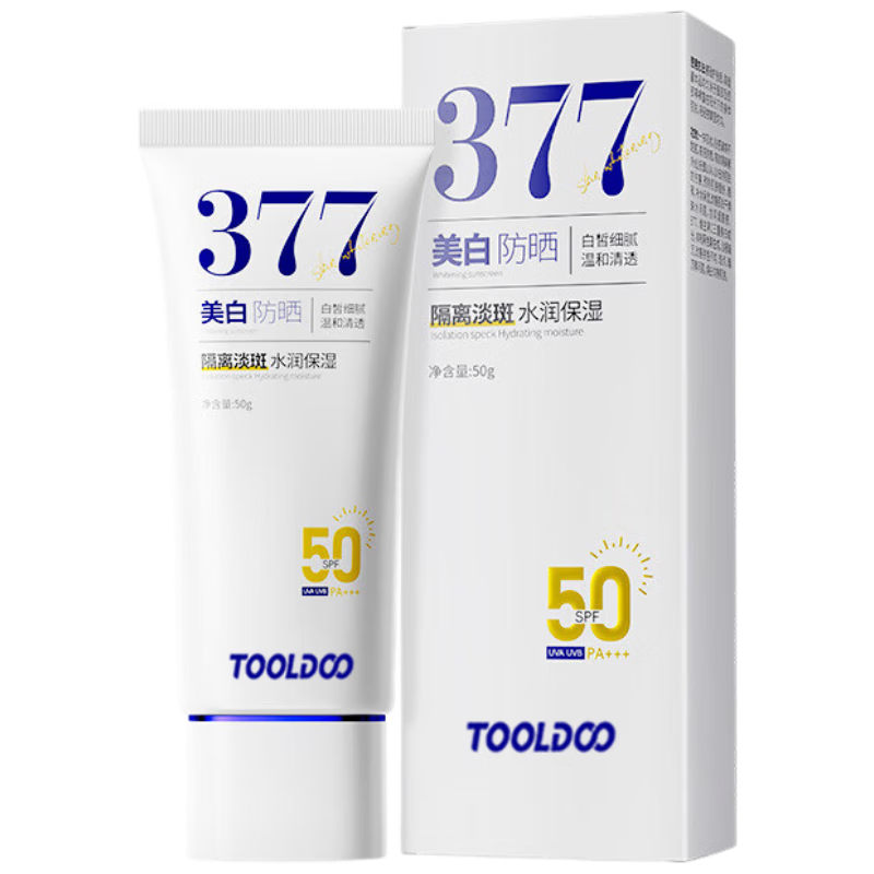 ���ڲ�����TOOLDOO377���׷�ɹ����spf50+��ɹ˪ˮ��ʪ�߱���ɹ�������߸���˪50g