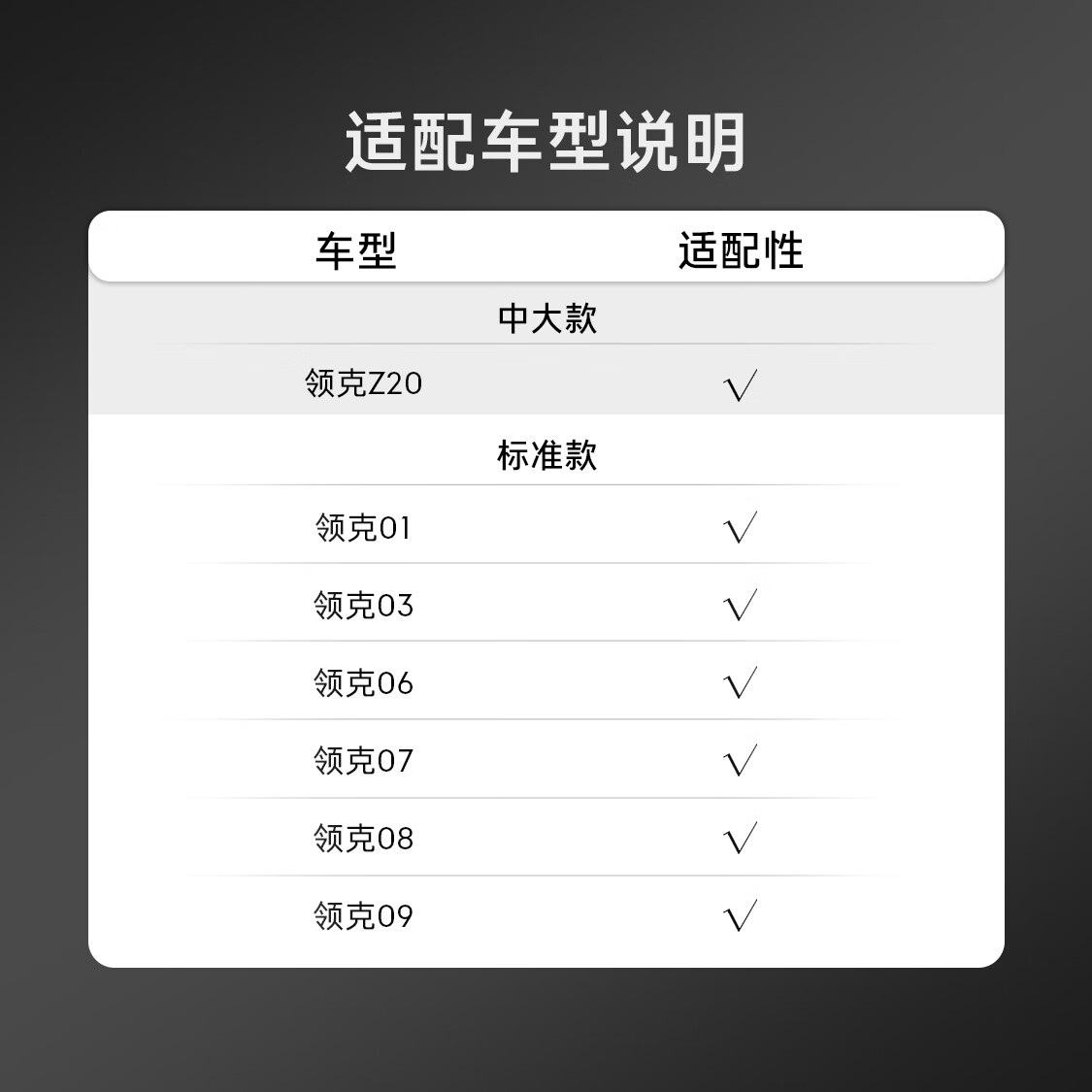 领克官方定制 前挡遮阳伞 遮阳隔热 UPF50+ 大尺寸伞面 便携收纳 标准款适配领克136789