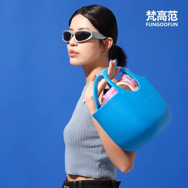 梵高范2025新款沙滩包女旅行野营包游泳健身轻便防水大容量便携海边度假 【科技/轻巧】购购包-红色 购购包 【PLUS版】容量提升50%