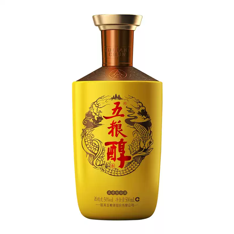 五粮液五粮醇40度/50度500ml*6瓶装整箱浓香型白酒粮食酒送礼首选 50度五粮醇金装   500ml*6瓶整箱