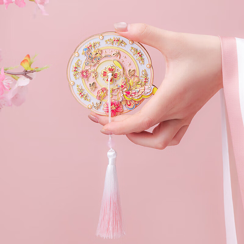 上新了文创 故宫随身镜子 便携国风化妆镜文创中秋节礼物 蝶映芳华