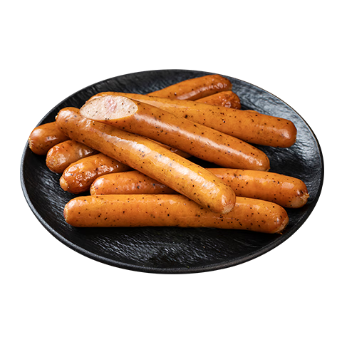 龙大美食黑椒德式香肠400g*3袋（24根）早餐肠烤肠肉肠热狗肠空气炸锅食物