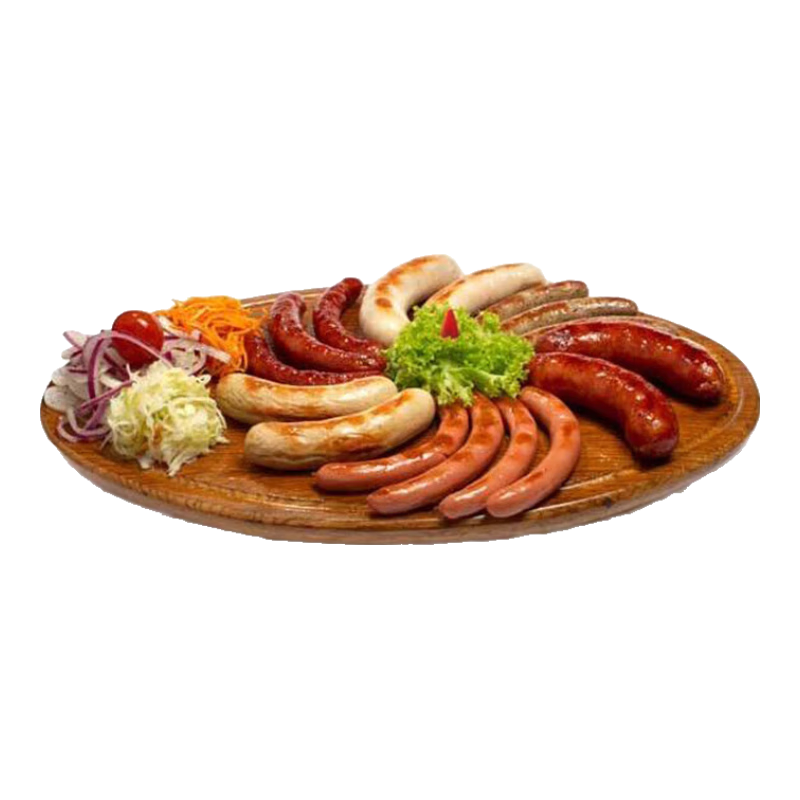 Prosciuttidoro德式香腸烤腸德國(guó)風(fēng)味香腸熱狗煙熏德式香腸8包組合裝120g/袋*8袋
