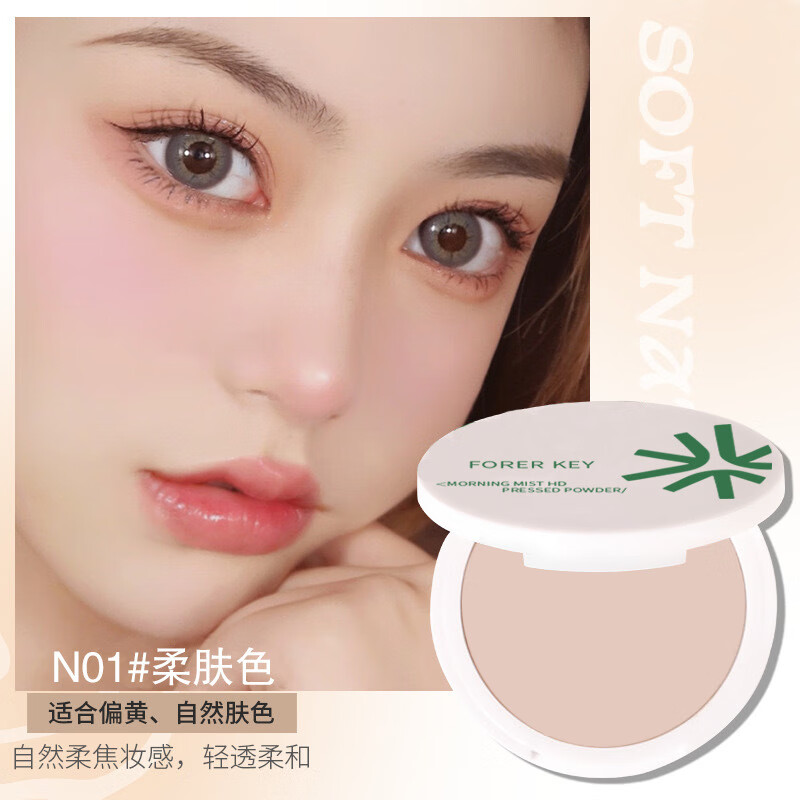 粉饼定妆散粉蜜散粉控油持久补妆蜜粉散粉混油干皮油皮气垫一分钱 N01柔肤色 【适合小麦偏黑肤色】