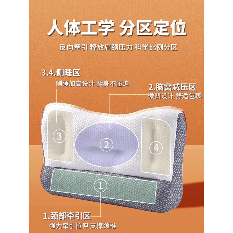 通用防专用枕头荞麦护颈枕乳胶低枕治疗脑供血不足按摩睡觉 [普通款]加大荞麦壳装-偏硬