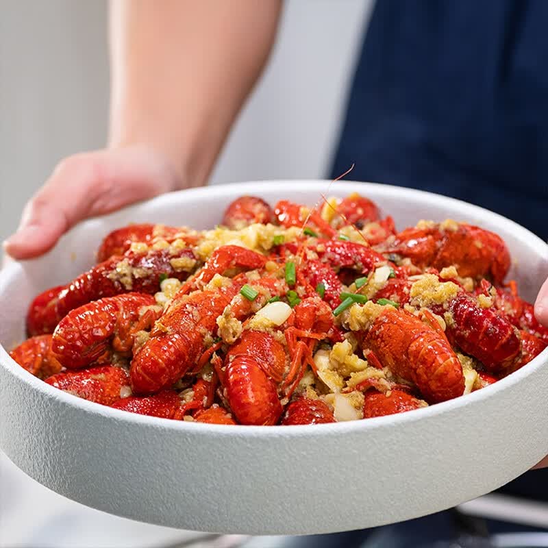 安井 小龙虾 麻辣小龙虾尾冷冻半成品蒜蓉虾加热即食麻辣小龙虾整虾 蒜蓉小龙虾700g*5盒【超值】