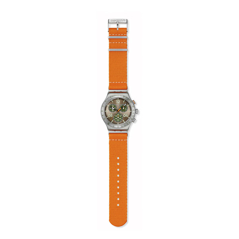 斯沃琪（Swatch）瑞士手表 I New Chrono系列 时尚腕表学生送男女友节日生日礼物 【精美礼袋】漫游时代 YVS101