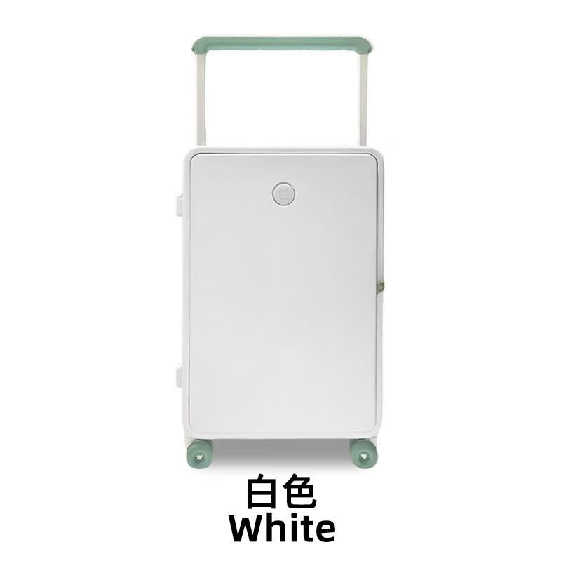 喵旅2025新款大容量20寸登机箱万向轮女密码行李箱高颜值旅行箱 2515 青烟白【宽拉杆侧开盖1:9开合】 24英寸 【托运箱】适合5-7天出行 京东折扣/优惠券
