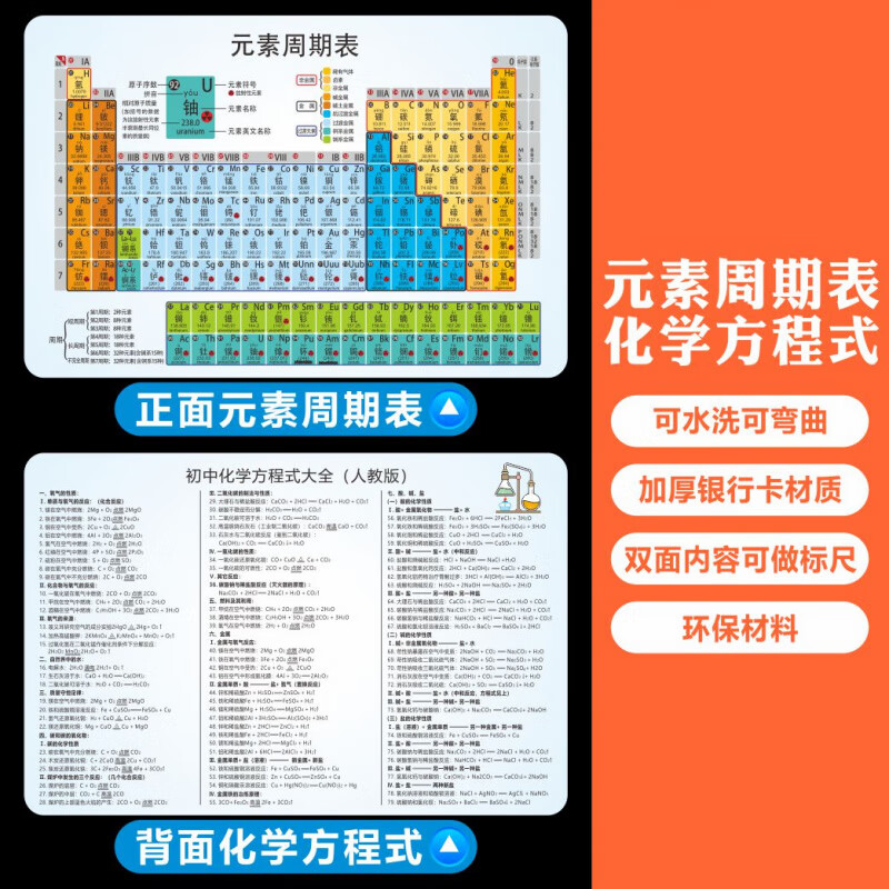 OTHER/其他化学元素周期表方程式卡片初中数学物理公式七年级学霸 化学【元素周期_方程式】