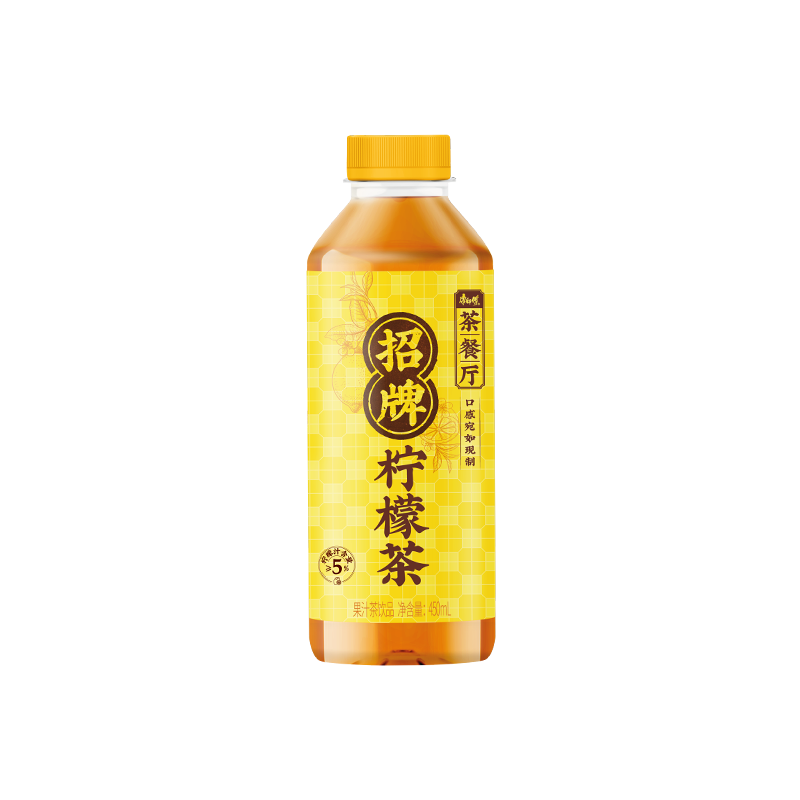 康师傅茶餐厅 招牌柠檬茶 中式茶饮料整箱装450ml*15瓶 热门商品