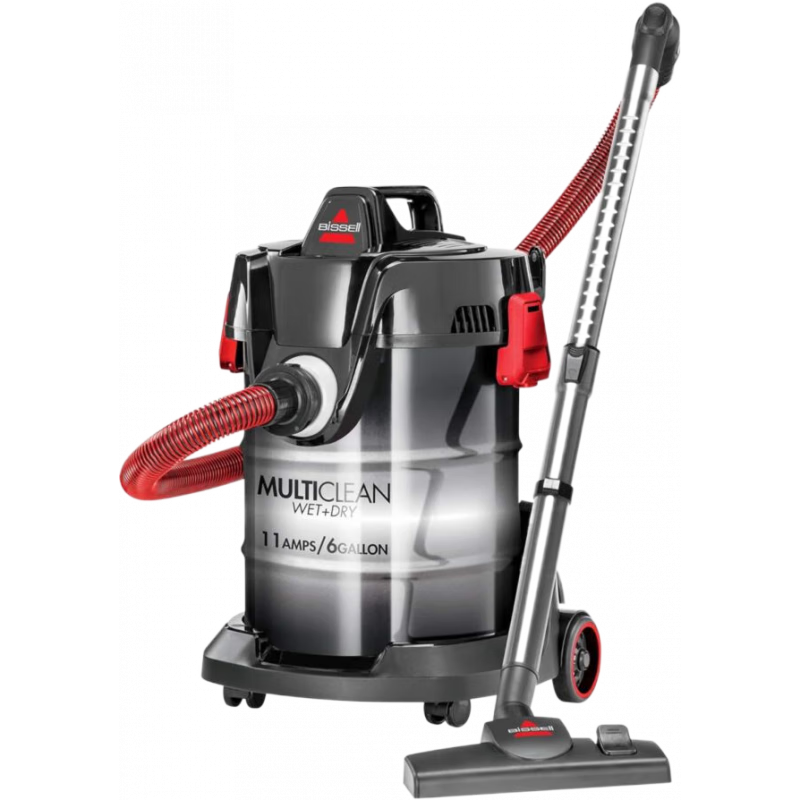 必勝（BISSELL） MultiClean干濕兩用自動(dòng)吸塵器室內(nèi)室外車(chē)庫(kù)汽車(chē)吸塵器桶式吸塵器使用地板地毯等2035M 紅色