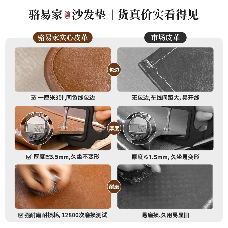 骆易家(Lorica)真皮沙发专用夏季沙发垫2026新款四季通用高档皮沙发盖布防滑坐垫 陌野(防水)-棕色 70cm*70cm 【单人坐垫/可做扶手】