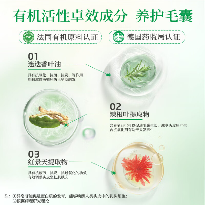 维蕾德(WELEDA)头皮精华防脱固发营养液清爽控油止痒迷迭香头皮护理液免洗进口 【强韧丰盈发量】周期稳固装200ml