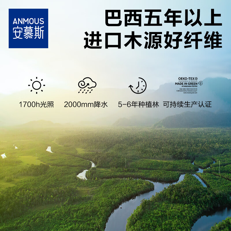 安慕斯婴儿绵柔巾加大加厚珍珠纹洗脸巾干湿两用一次性洁面巾 80抽*6包