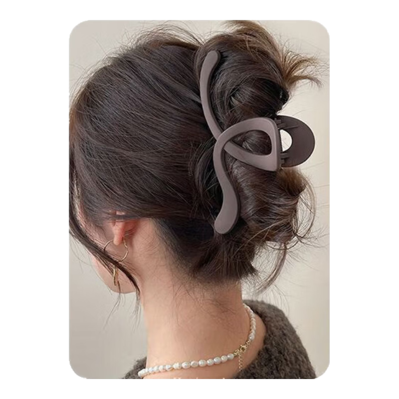 美发工具高级感圆球抓夹时尚简约女发量少半扎发鲨鱼夹后脑勺发卡 书瑶2件套 新品特惠