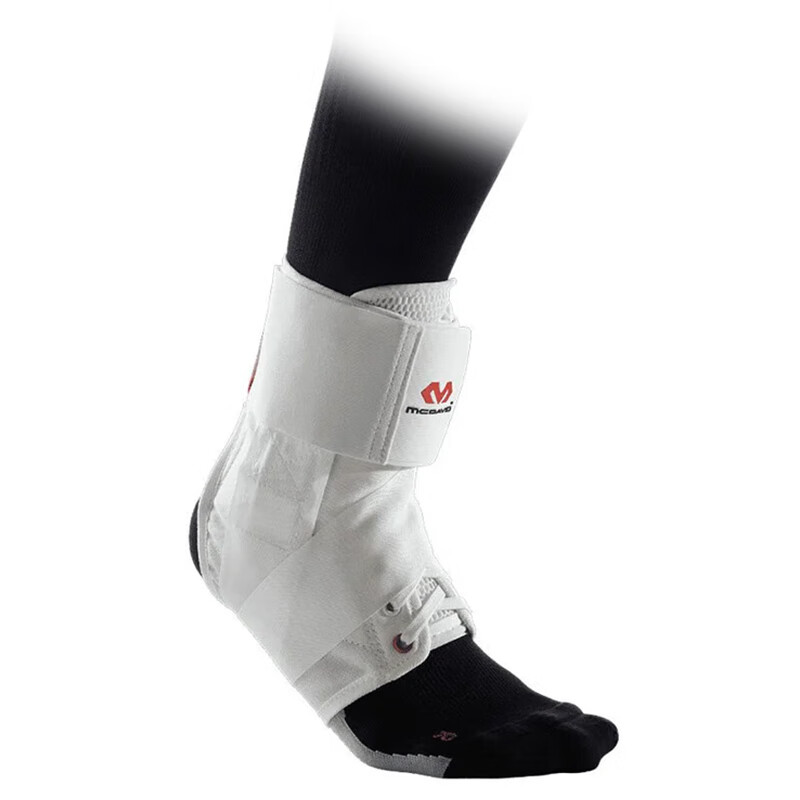 邁克達(dá)威（McDavid）運(yùn)動腳踝護(hù)具防護(hù)扭傷崴腳關(guān)節(jié)綁帶 白色(單只裝) XS