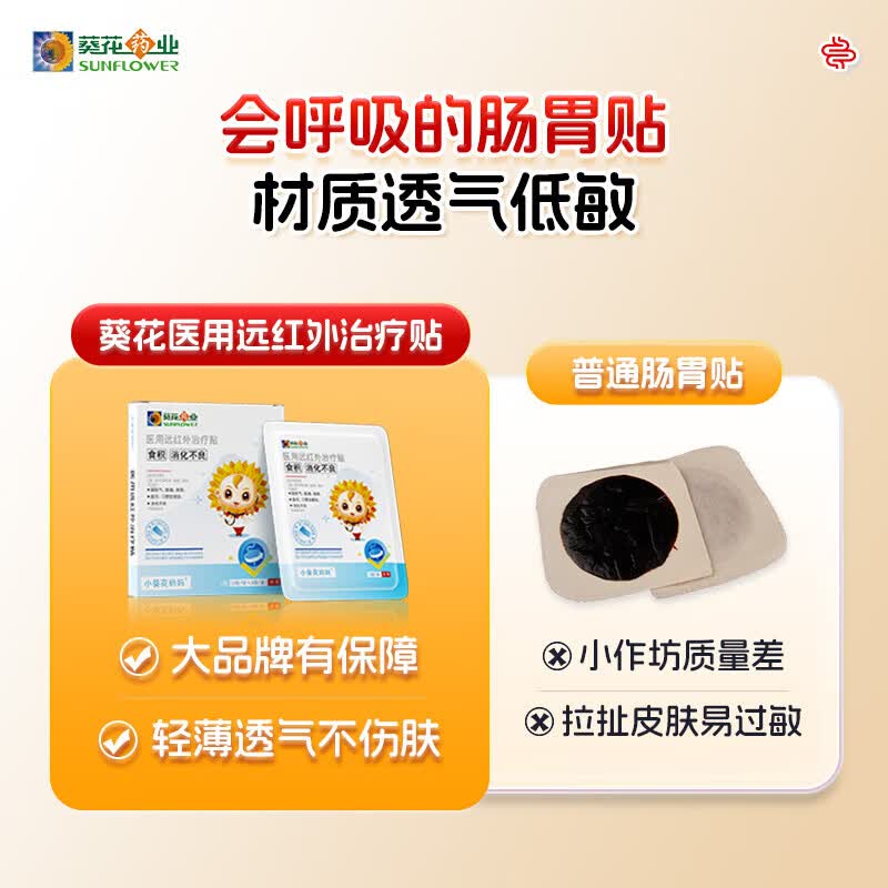 小葵花小儿健脾消食贴积食内热消食化积健脾养胃贴肚脐健脾肠胃消化不良 3盒【改善装】改善宝宝积食 缓解积食消化不良&多地次日达