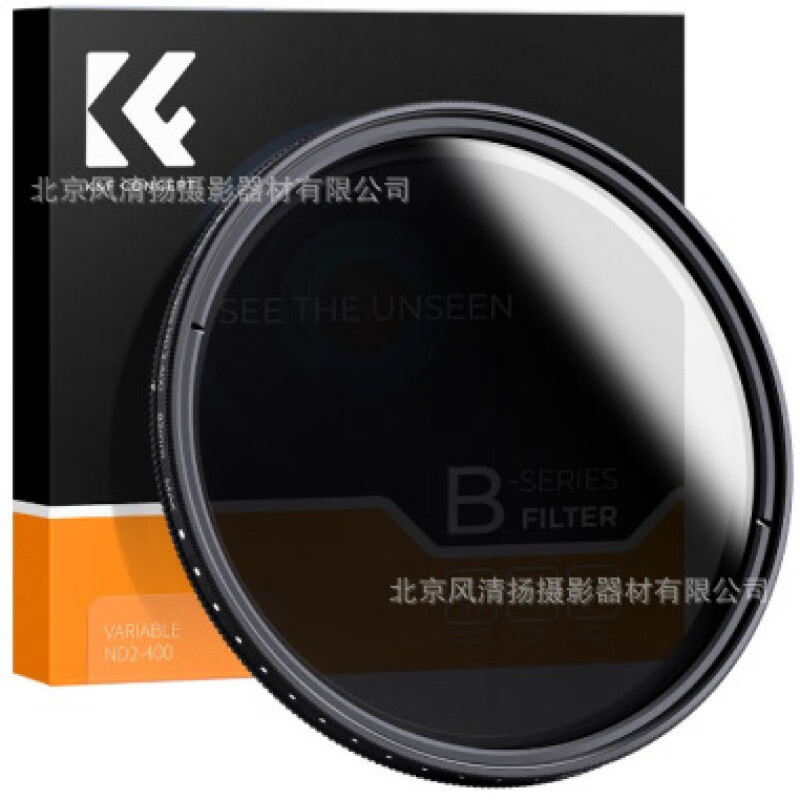 K&F Concept 卓爾 可調nd鏡ND2-400濾鏡減光鏡 藍膜 撥片綠膜 ND2-400 VND 無(wú)鍍膜
