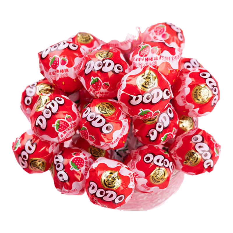 徐福记橡皮糖夹心棉花糖多口味喜糖年货送礼儿童零食糖果散装果汁qq软糖 混合棒棒糖600g（约48个）