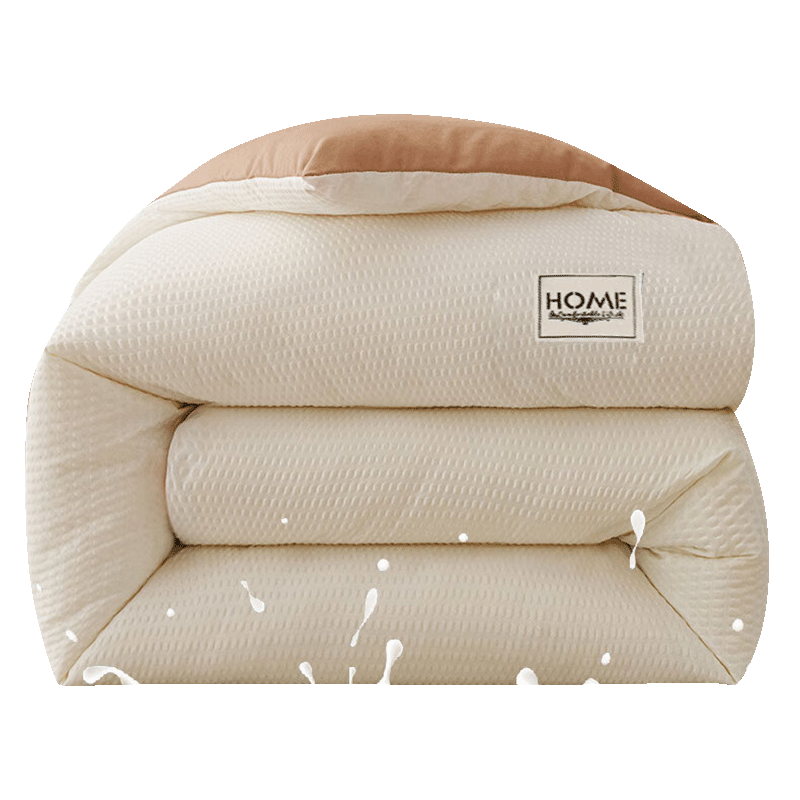 九洲鹿A類泡泡紗纖維被子冬被加厚保暖春秋棉被被芯150*200cm5斤
