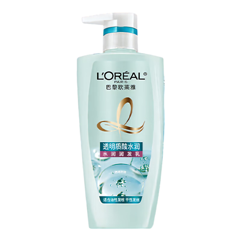 【准新品】欧莱雅透明质酸水润润发乳500ml（无硅油）【临期清仓】  