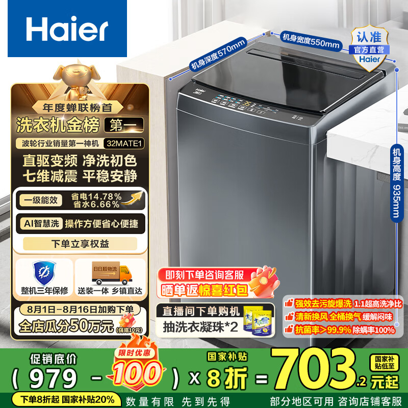Haier/���� ���� 10kg Mate1 EB100B32Mate1