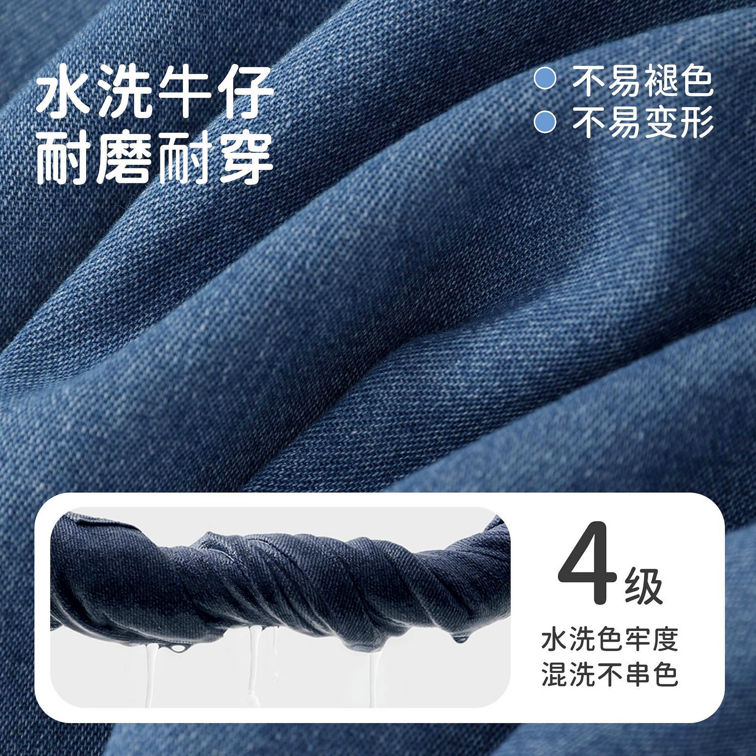 欧姆熊女童牛仔马甲春秋款2025新款小女孩宝宝秋季外穿马夹儿童秋装背心 蓝色 90