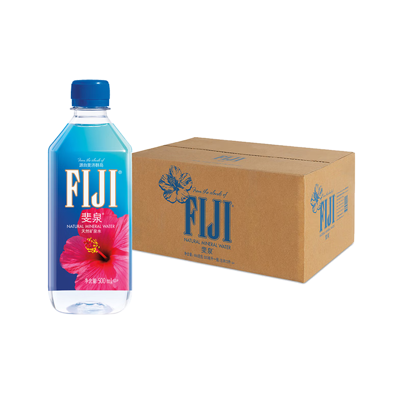 斐泉(FIJI)天然礦泉水進(jìn)口飲用水弱堿性斐濟水 斐濟斐泉（FIJI） 500ml*24瓶