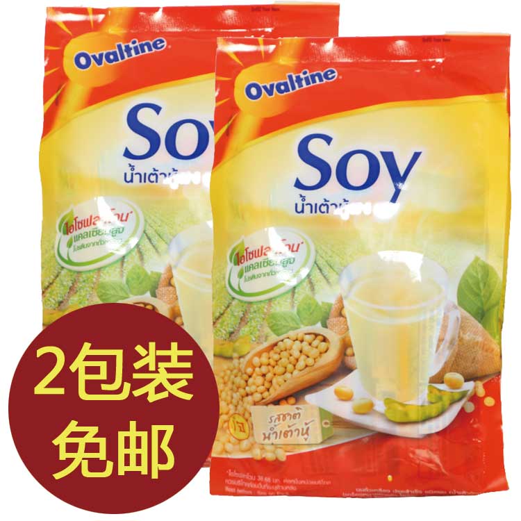 阿華田包郵 泰國進口SOY豆?jié){ 高鈣速溶純豆奶粉 原味364g*2袋 阿華田豆?jié){(豆?jié){原味)2包