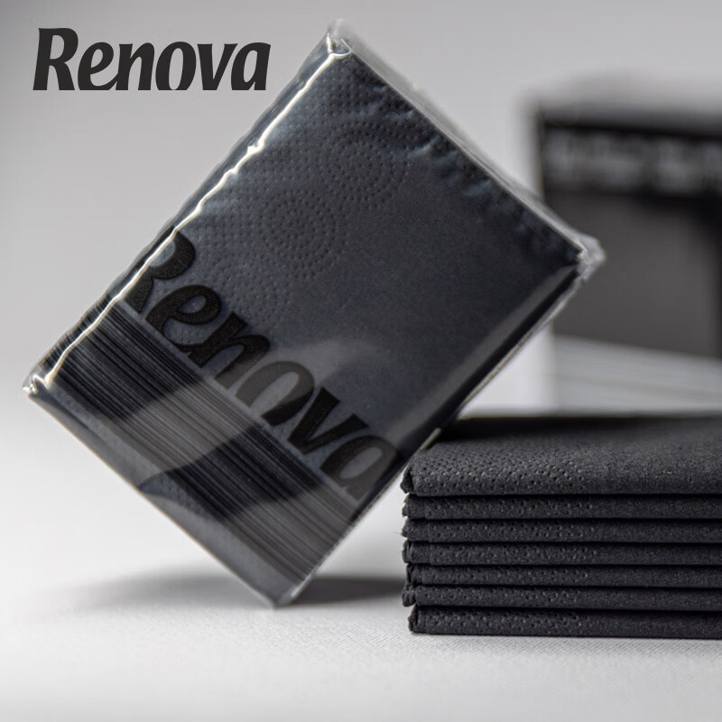 Renova经典黑色格调手帕纸 经典黑色格调手帕纸 4层 7片*6包