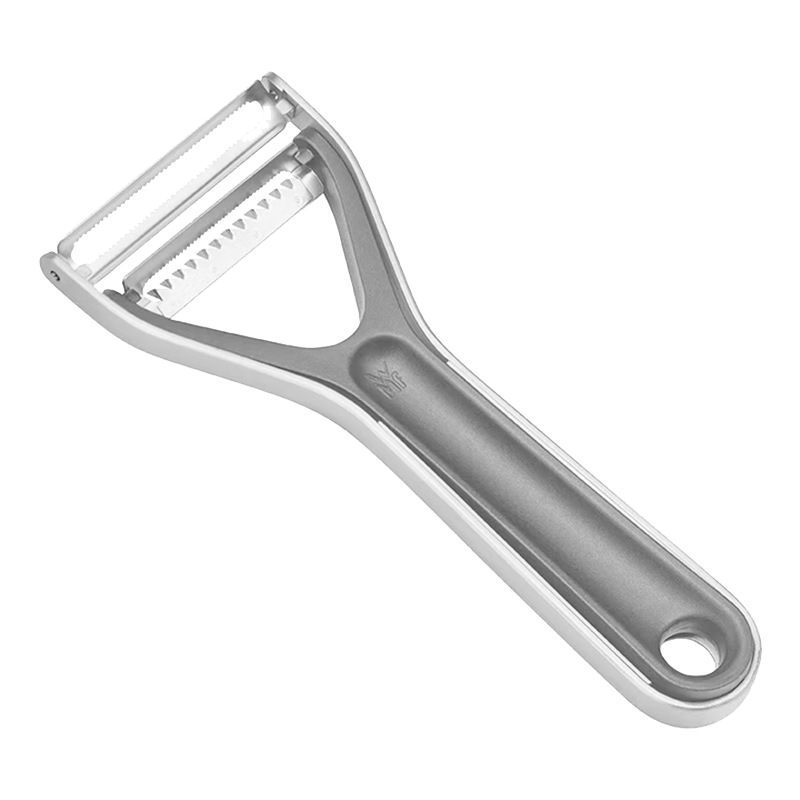 WMF德國福騰寶 不銹鋼多功能刮皮刀水果削皮刀去皮器2合1削皮器-黑色