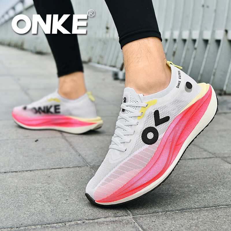 ONKE新款运动鞋女鞋春季透气轻便网面防滑减震健身休闲运动跑步鞋男 朝日 男女款 40