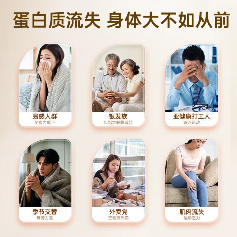 厚璞堂蛋白粉增加强免疫力提高抵抗力成人男女营养品正品保障 1罐装 300g*1罐