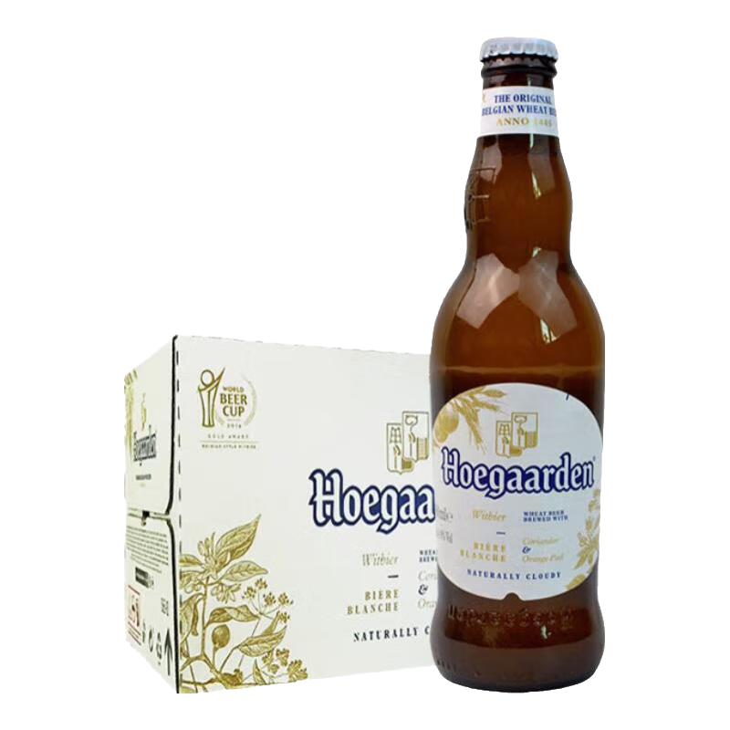 福佳比利时原装原瓶进口啤酒福佳白啤酒 330mL 12瓶 【比利时产】26年4月到期