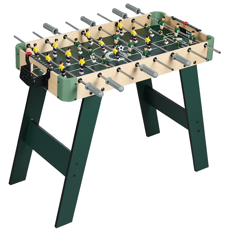 皇冠酷玩兒童臺球桌家用室內(nèi)實木小型桌面迷你親子家庭桌球益智男孩3-6歲 【多層實木-79厘米】高腳-8桿足球