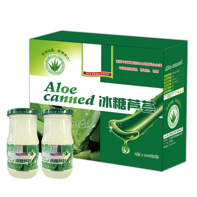 特产优联冰糖芦荟罐头荟丰能吃的芦荟果肉饮料库拉索可食用送礼整箱无