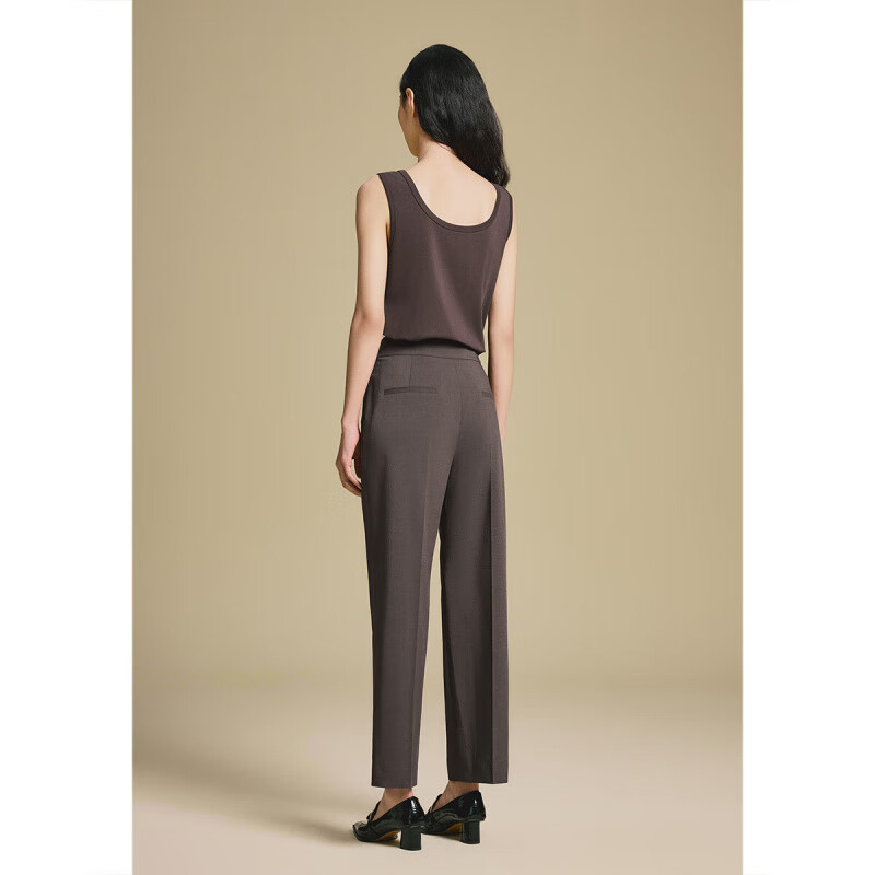 PSALTER诗篇2025年夏季简约百搭刺绣显瘦撞色宽U型领针织背心女 米白 S 36