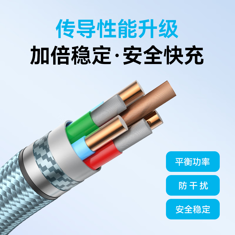 ANKER安克数据线【苹果17/iPhone16】100W闪充双向Type-C充电线充电器快充编织线适华为小米平板笔记本 【粉】C-C编织线 |100W闪充 1.8m