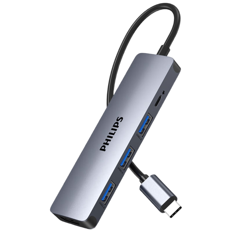 �����֣�PHILIPS��Type-C��չ��USB-CתHDMIת��ͷ4K60HZ��չ��ƻ������ת����ͨ��Mac��Ϊ�ʼǱ�iPadProƽ���ֻ�