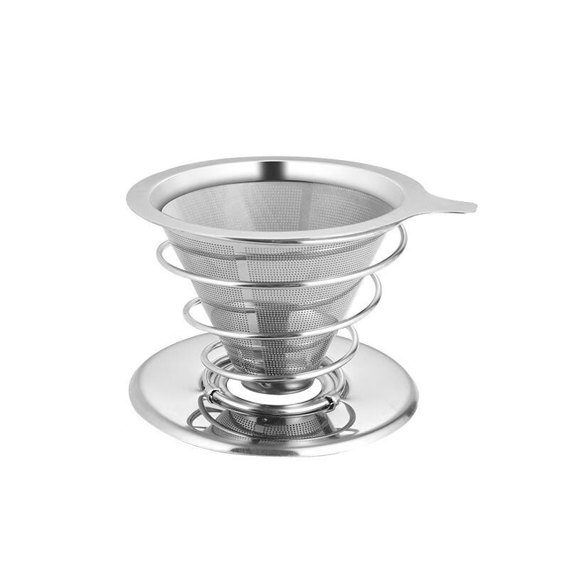 PJ自酿酒过滤网双层1000目滴漏式过滤器手冲咖啡漏斗滤杯免滤纸 大号单层密集孔