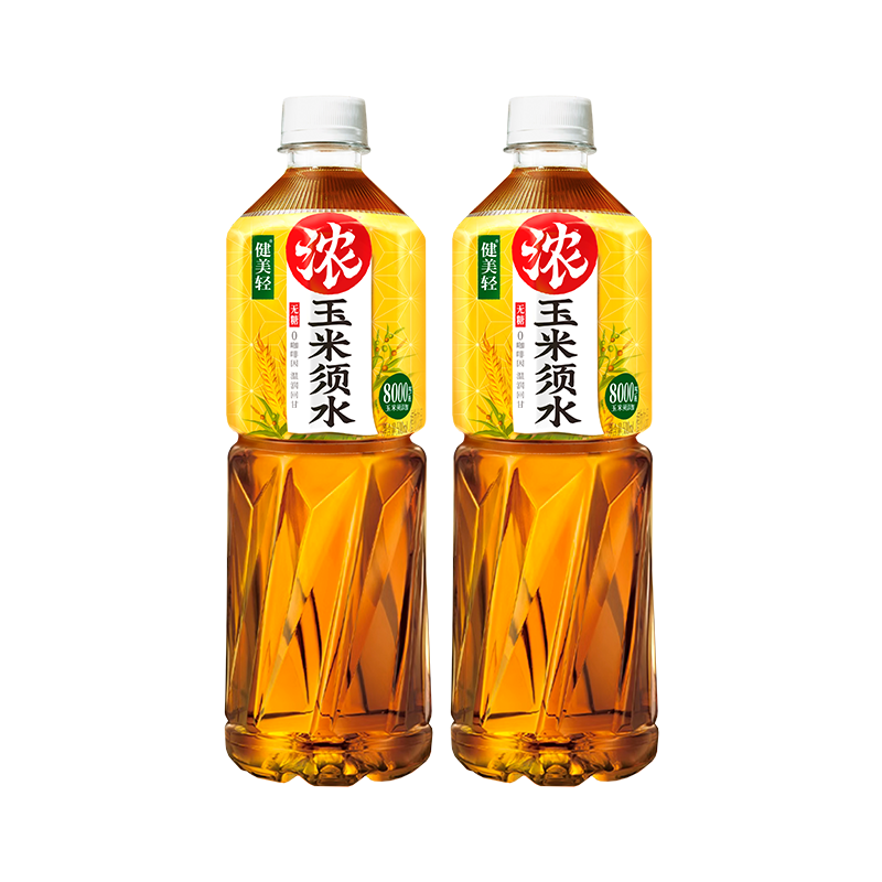 健美轻玉米须水0糖0卡0咖啡因植物饮料整箱装茶饮料500ml*2瓶