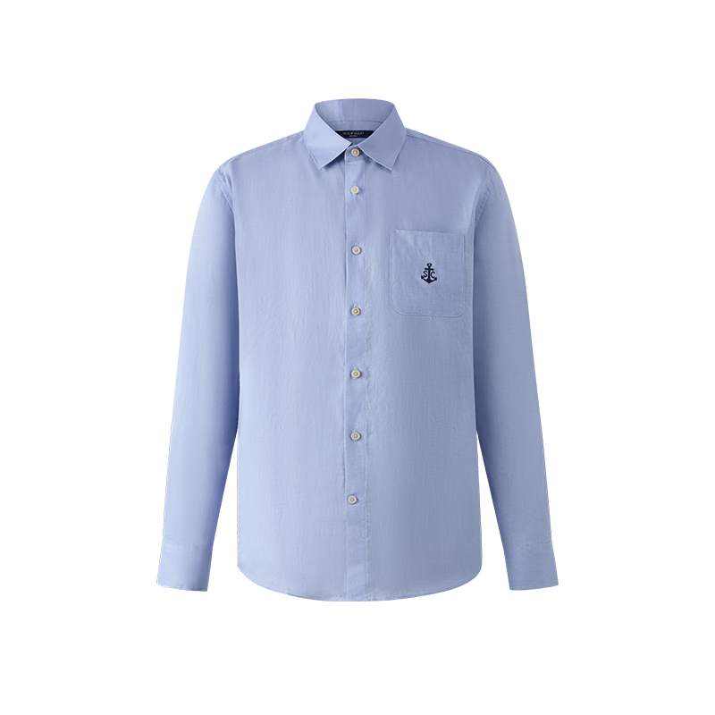Scofield【100%亚麻】男士25年秋季新款透气商务休闲亲肤长袖衬衫 蓝色 L (175) 京东折扣/优惠券