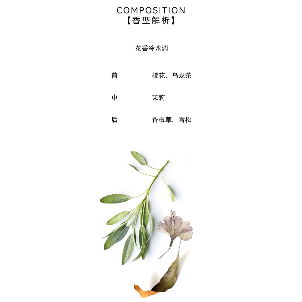 LUNAMLUNA【7026季风】男女乌龙茶雪松清新香水橙花轻奢中性香礼物 30ml