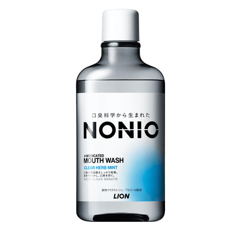 獅王（Lion）NONIO進(jìn)口清新漱口水600ml清涼薄荷味殺菌口氣清新