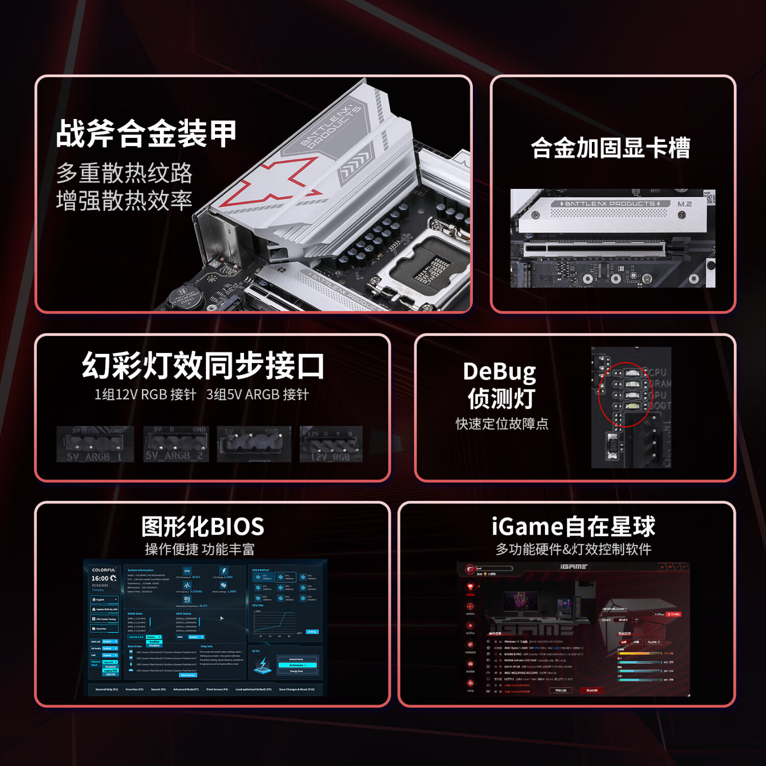 七彩虹 BATTLE-AX B860M-PLUS WIFI V20 黑刃DDR5 图 4