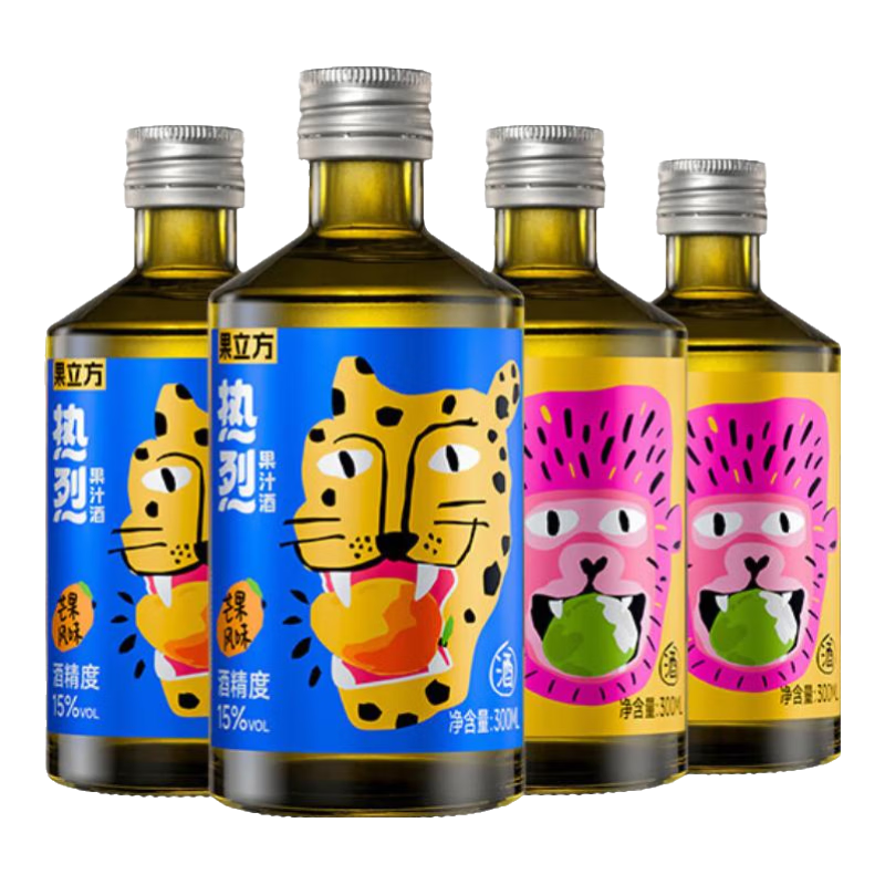 ��С�׹���������15�ȹ���  �Ͷȹ�֭��΢��ˮ��������������� â��ζ*2ƿ+Ҭ��ζ*2ƿ 300mL 4ƿ