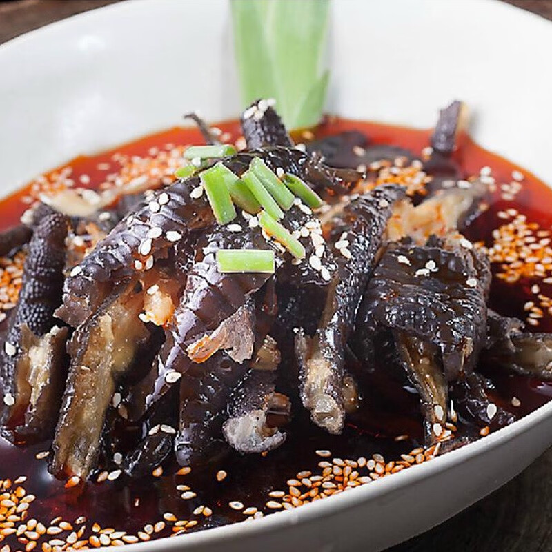益旺牌麻辣鸡脚自贡红油脱骨凉拌无骨黑鸡爪盐帮菜土鸡脚整箱包邮