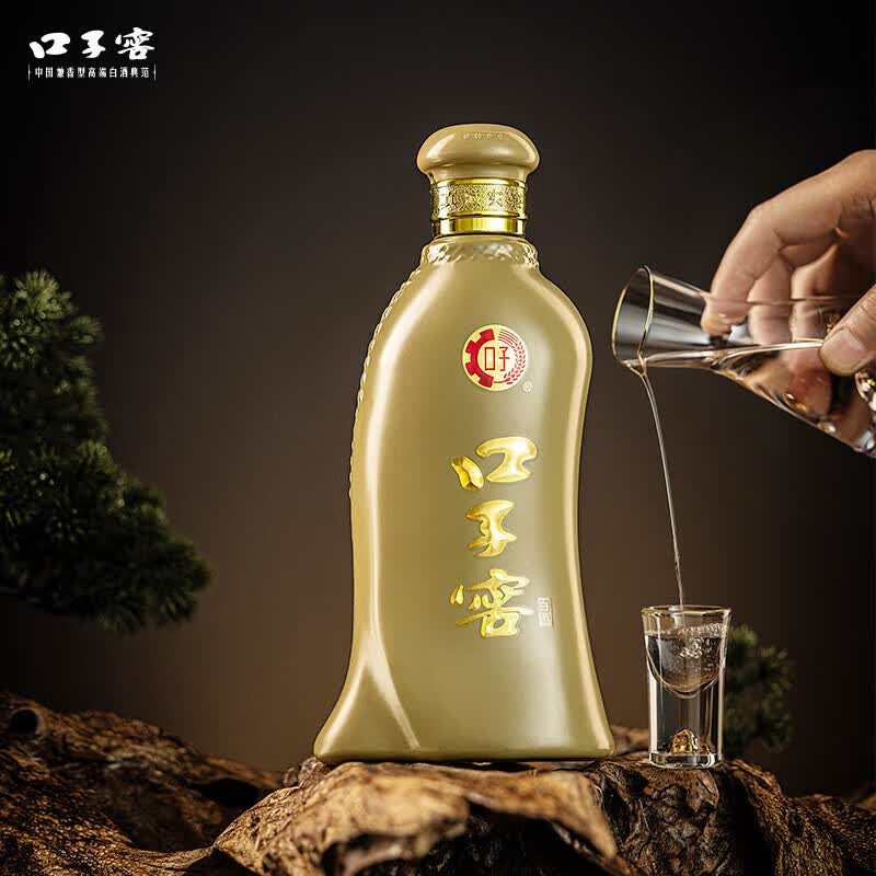 口子窖5年型 兼香型白酒 纯粮食节日送礼白酒 40.8度 400mL 4瓶 整箱装
